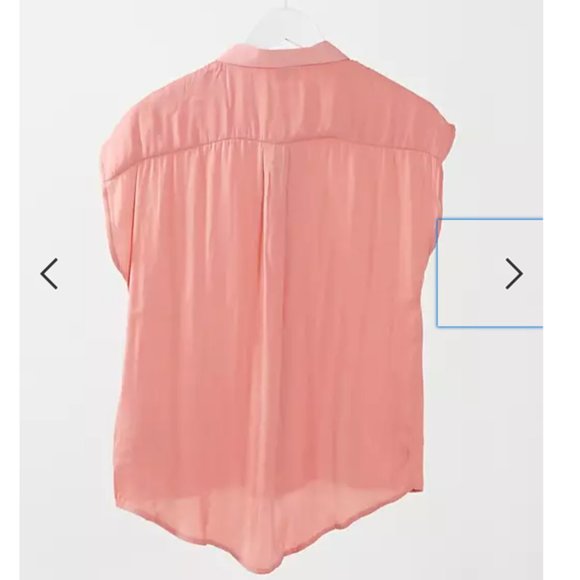 JDY peach short sleeve shirt - Picture 2 of 4